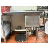 One-Compartment StS Deep Sink w/left-side drainboard