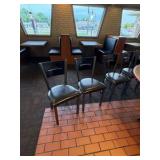 52' Round Table; (5) Exclusive Pizza Hut chairs