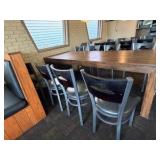 Table and (8) Exclusive Pizza Hut chairs.