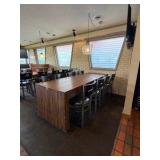 Table and 8 Exclusive Pizza Hut chairs