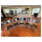 52' Round Table ;(5) Exclusive Pizza Hut chairs.