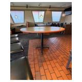 52' Round Table; (5) Exclusive Pizza Hut chairs