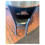 52' Round Table ;(5) Exclusive Pizza Hut chairs.
