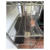 Connected NSF 5-tier wire racks: