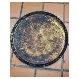 Perforated pizza disks, round and rectangle