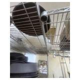 Connected NSF 5-tier wire racks: