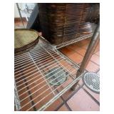 Connected NSF 5-tier wire racks:
