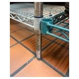 Connected NSF 5-tier wire racks: