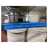 Connected NSF 5-tier wire racks: