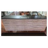 9 Foot Wood POS Counter