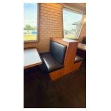 (4) Double-Back Booth seats,  (1) Single Boot seat; 5 Wall-mounted Tables