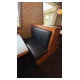 (4) Double-Back Booth seats,  (1) Single Boot seat; 5 Wall-mounted Tables