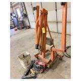 Central Hydraulics Portable Lift and PA200B Hoist