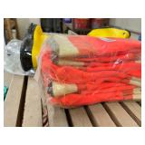Hi Vis work gloves and concrete boots