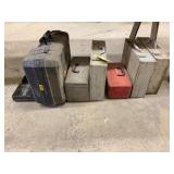 Various empty cases