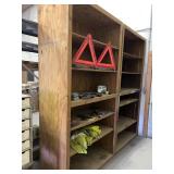 Misc items with shelving unit