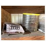 Shelf of misc items as pictured