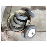 Wheelbarrow wheels