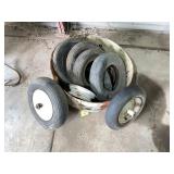 Wheelbarrow wheels