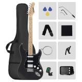$130 RVONE RST-150 39' Beginner Electric Guitar Kit with Amp & HSS Pickups, Starter Set, Gig Bag