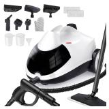 $130 Steam Cleaner 1.5L Steamer, 6-in-1 Multi-Surface with 8 Accessories, UL499 Certified Heavy Duty