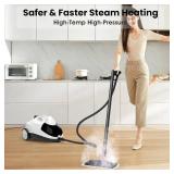 $130 Steam Cleaner 1.5L Steamer, 6-in-1 Multi-Surface with 8 Accessories, UL499 Certified Heavy Duty