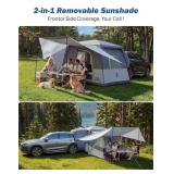 $300 SUV Tent for 5-9 Person, 2-Room Car Camping Tent