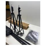 100 inch Projector Screen with Stand - HUANYINGBJB Portable 16:9 4K HD Front/Rear Carry Bag