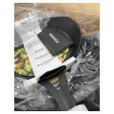 Carbon Steel 12-Inch Nonstick Frying Pan, Cookware with Silicone Handle, Induction Safe