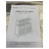 $138 Homykic Tilt-Out Laundry Hamper, Bamboo Double with 2 Removable Baskets, 20 Gal, Espresso