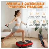 ALSO GO Vibration Plate Exercise Machine, 200 Speeds, 10 Models, 500lb Capacity, LED Display