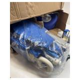 $189 Beach Wagon with 10.5' TPU All-Terrain Wheels, Heavy-Duty Folding Cart, 150L (Blue)