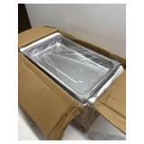 $130 ROVSUN 4-Pack 9QT Chafing Dishes with Rolled-Edge Gold & Silver Design, Folding Frame