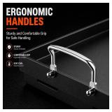 Cast Iron Griddle for Gas Grill 25x16, Nonstick Flat Top Plate with Grease Drain, BBQ Griddle