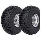 15x6.00-6 Lawn Mower Tire, Front Tire/Wheel, Compatible with John Deere, Craftsman, Husqvarna
