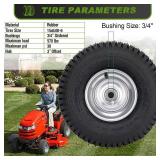 15x6.00-6 Lawn Mower Tire, Front Tire/Wheel, Compatible with John Deere, Craftsman, Husqvarna