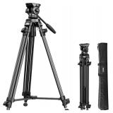 SmallRig AD-50Lite Video Tripod with 360  Fluid Head, 62' QR Plate, Load 11lb