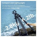 SmallRig AD-50Lite Video Tripod with 360  Fluid Head, 62' QR Plate, Load 11lb