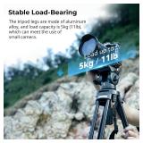 SmallRig AD-50Lite Video Tripod with 360  Fluid Head, 62' QR Plate, Load 11lb