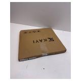 KAYI Car Seat Cushion with Memory Foam, Breathable Leather Surface, Anti-Slip Bottom, Black