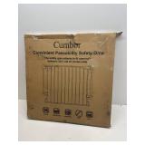 Cumbor 29.2 43' Baby Gate, Hardware Mounted, Auto-Close, Walk-Thru, White