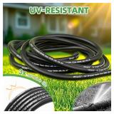 SPECILITE Garden Hose 200 ft, 1/2 in Hybrid Rubber, 3/4 in Brass Fittings, Burst 600 PSI