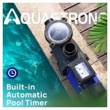 $298 Aquastrong In/Above Ground Pool Pump High Flow Self Primming Swimming Pool Pump,Lce Blue