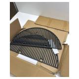 24' Cast Iron Heavy-Duty Half-Moon Grates for Kamado Grills, 24' Grill Grid