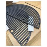 24' Cast Iron Heavy-Duty Half-Moon Grates for Kamado Grills, 24' Grill Grid