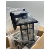 Motion Sensor Outdoor Wall Lights (2-Pack) Dusk-to-Dawn, E26, Tempered Glass, Wall-Mounted Black