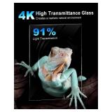 $120 URUQ 35-Gallon Glass Reptile Terrarium, 23 x 18 x 19, Front-Opening Sliding Door, Screen Vent