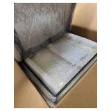 $120 URUQ 35-Gallon Glass Reptile Terrarium, 23 x 18 x 19, Front-Opening Sliding Door, Screen Vent
