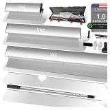 VKE Drywall Skimming Blade, 12/20/32 in Spatula, 39 82 in Extension Handle, Stainless, Silver