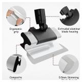 VKE Drywall Skimming Blade, 12/20/32 in Spatula, 39 82 in Extension Handle, Stainless, Silver